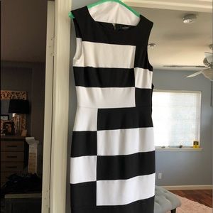 Dress black and white